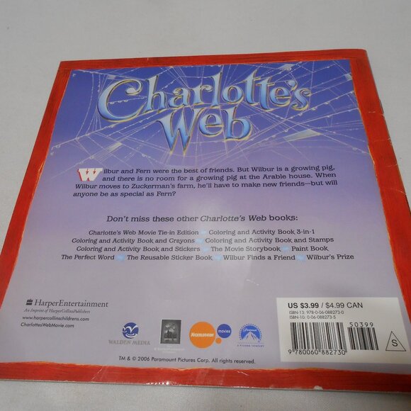 Kids PB picture Book: Charlotte's Web New in the Barn based on the new Movie 📘 - Picture 2 of 9